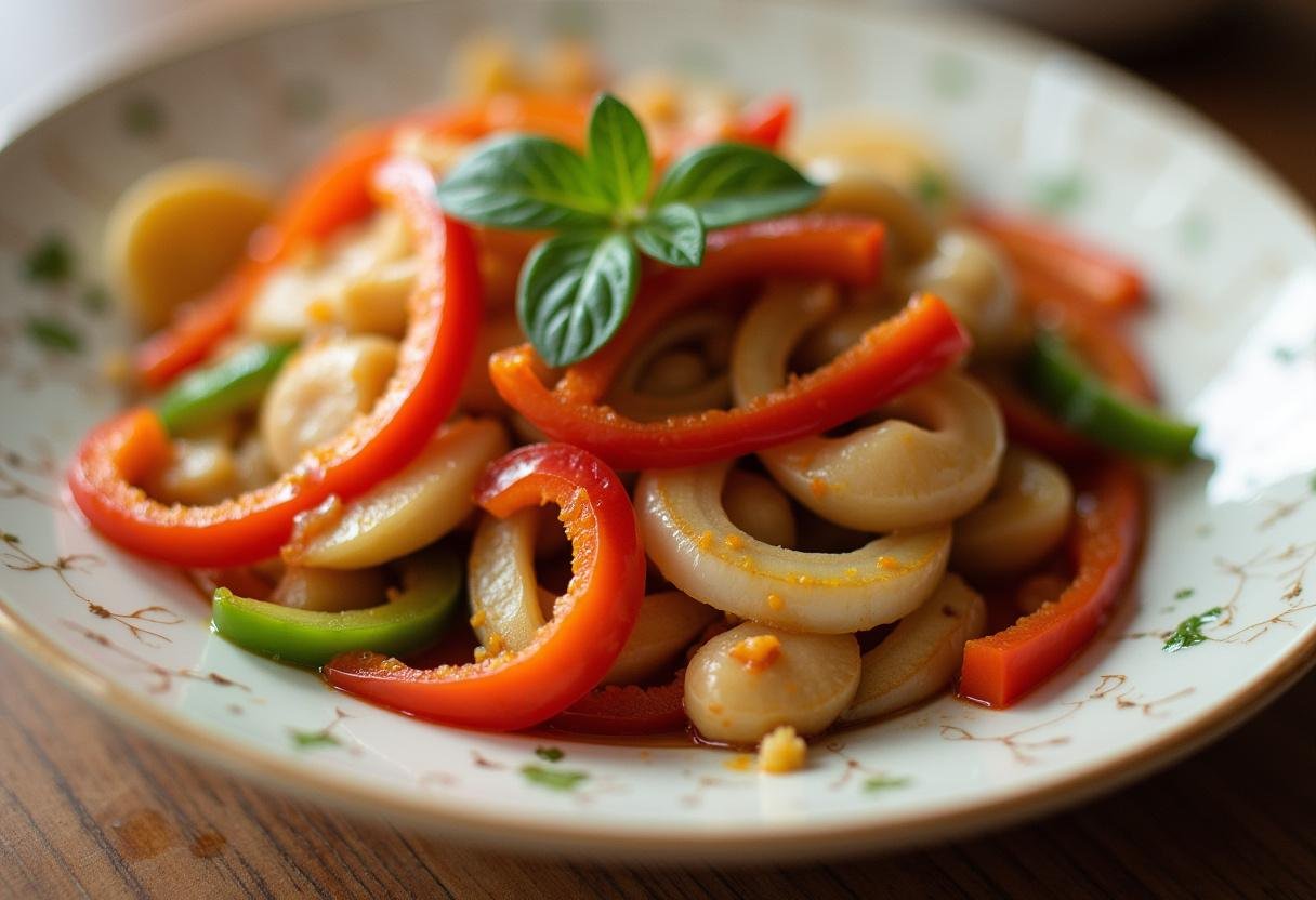 Sautéed vegetables prepared as a side for Breaking Bad Los Pollos Chicken recipe.