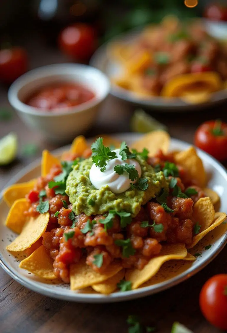 Fully loaded Die Hard Nakatomi Tower Nachos, the ultimate party dish.