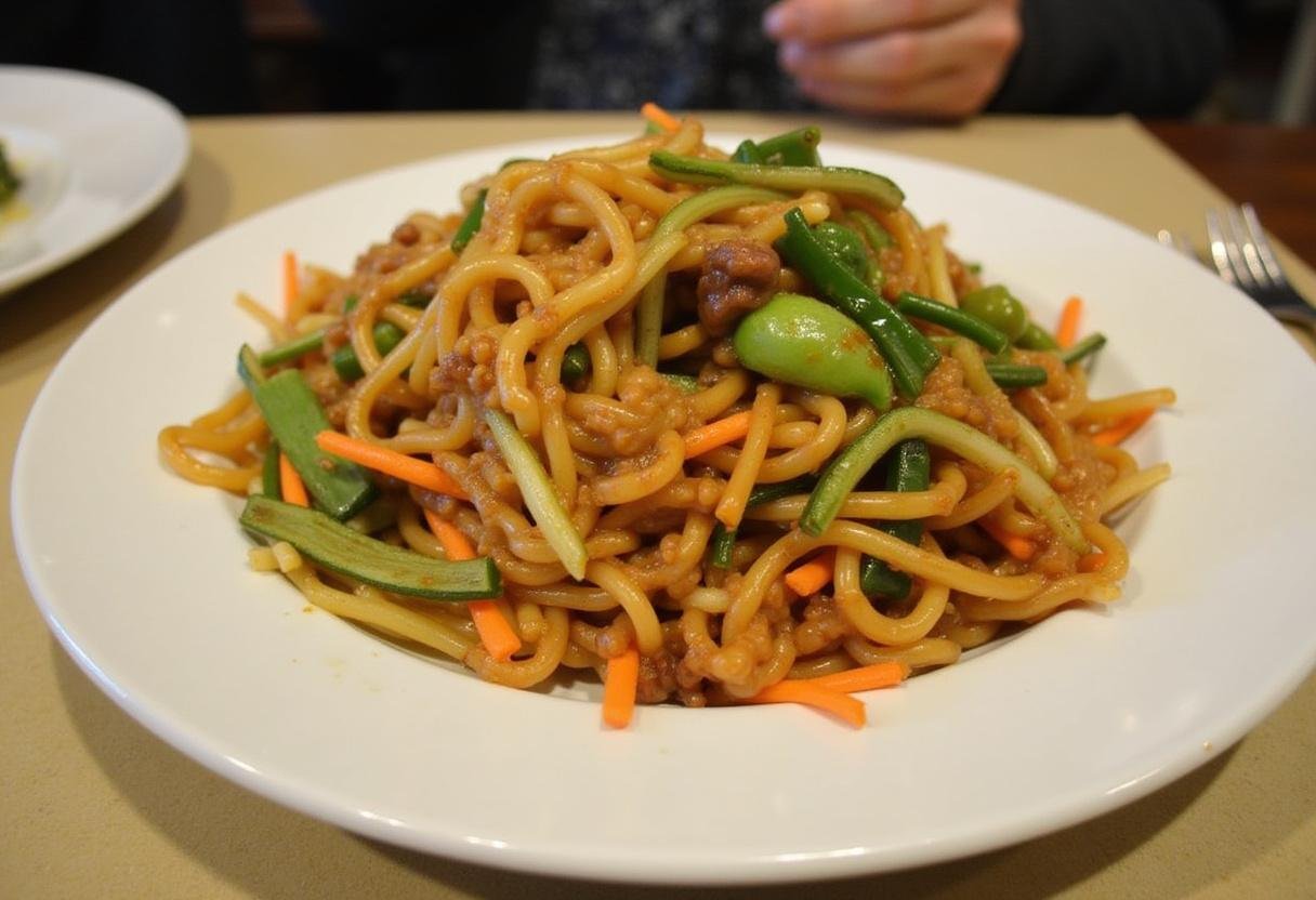 Delicious and colorful House M.D. Late Night Chinese dish, perfect for late night cravings.