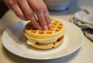 Stranger Things Eggo Waffle Ice Cream Sandwiches - Hollywood Recipes