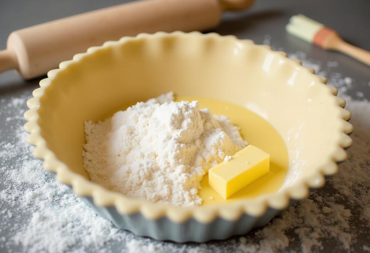 Preparing the buttery tart crust for WandaVision Scarlet Witch’s Berry Tart.