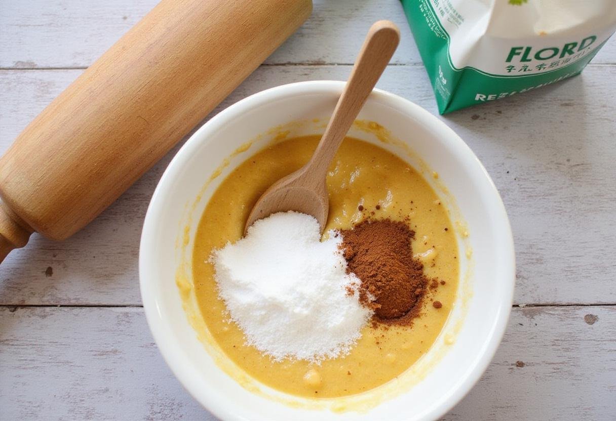Mixing spices and sugar for Breaking Bad Apple Pie, highlighting essential ingredients for the filling.