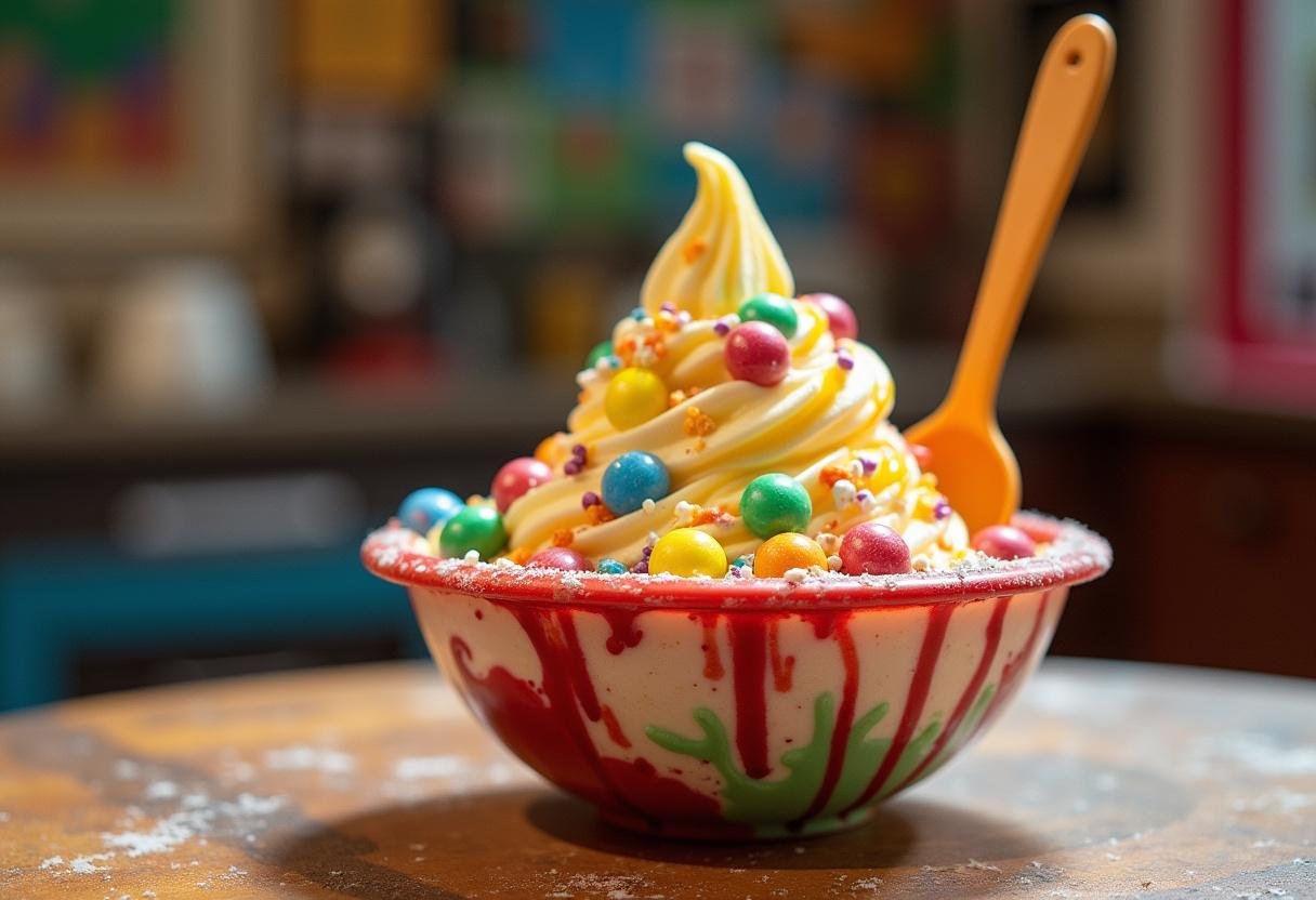 Finished Breaking Bad Ice Cream Bowl full of excitement and color, perfect for fans of the series.