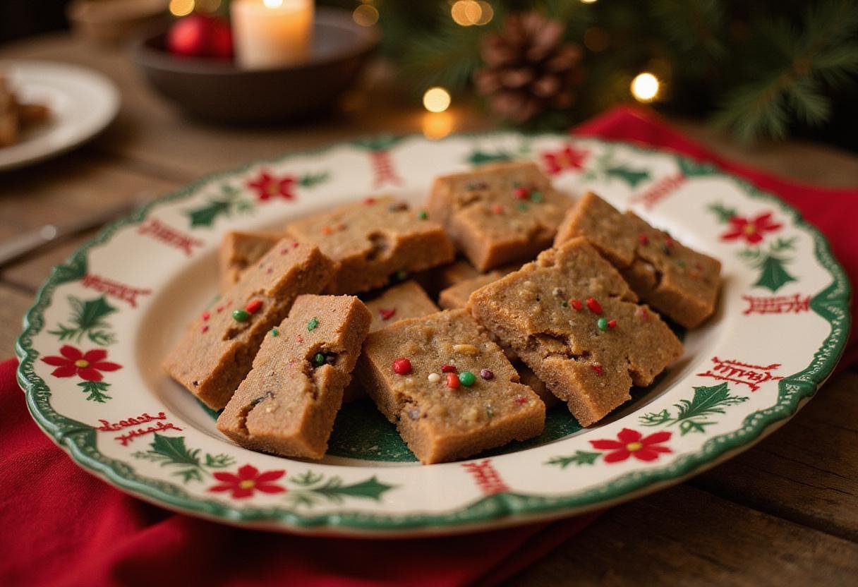 Beautifully arranged Friends Holiday Candy on a platter, perfect for the holidays.