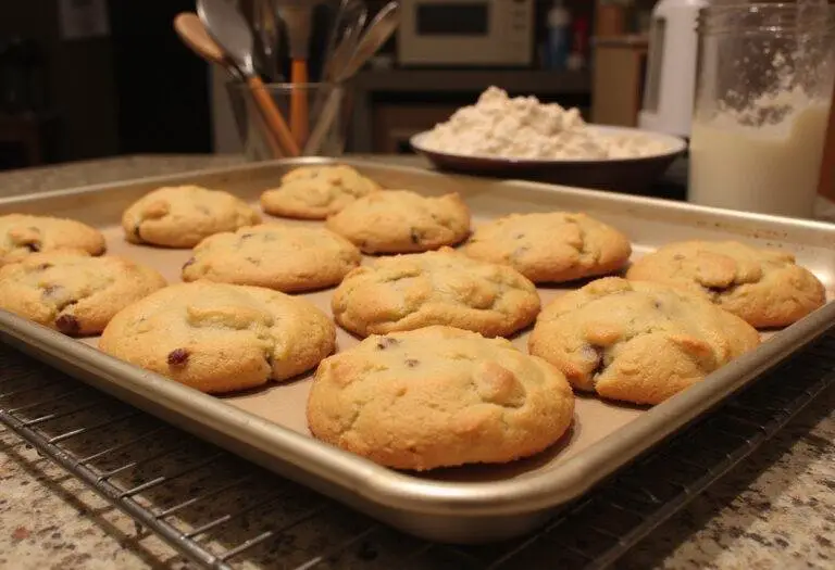 Freshly baked Friends Phoebe’s Cookies cooling on a rack, showcasing a delicious homemade dessert ready to be enjoyed.