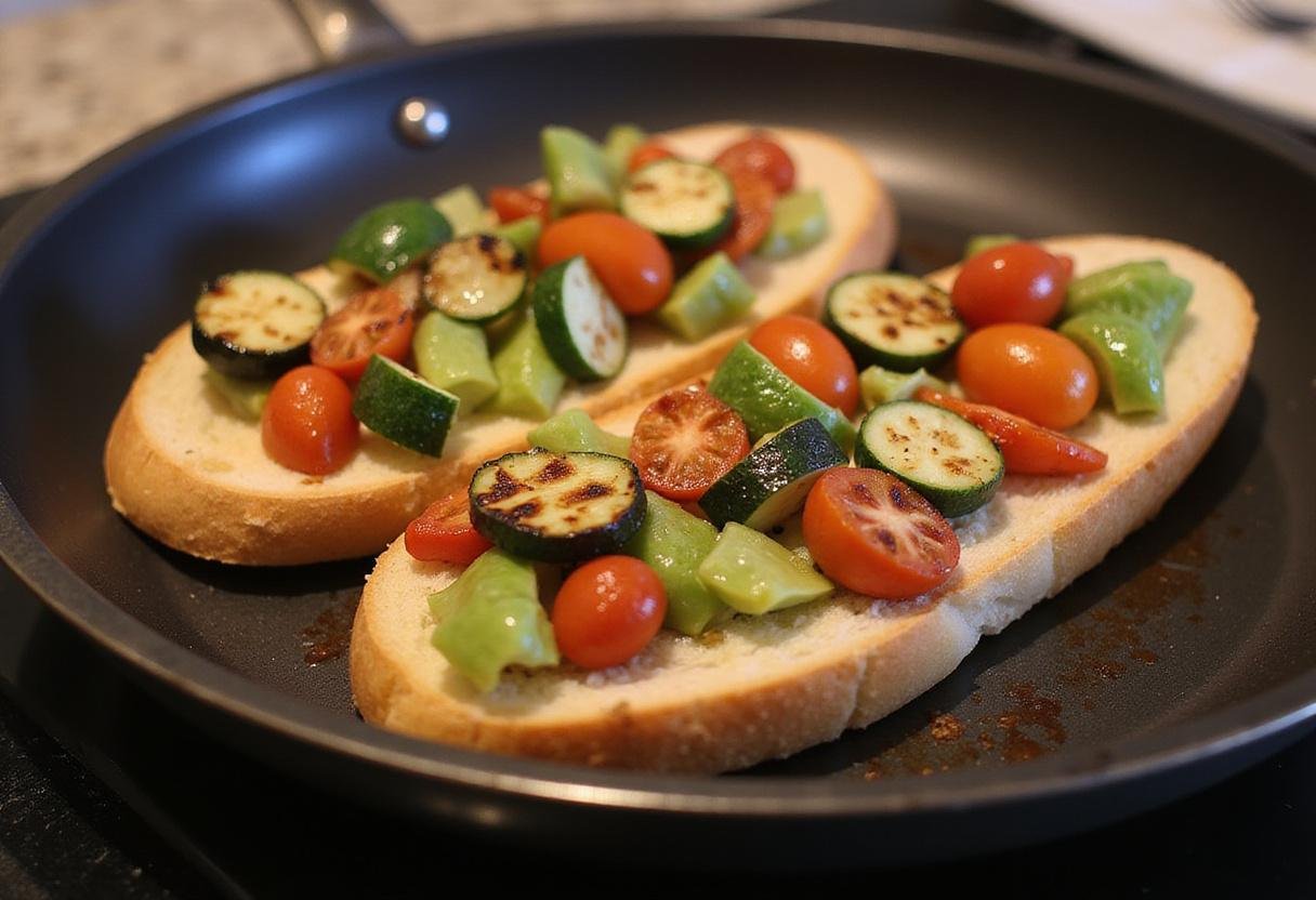 Toasted artisan bread for Gilmore Girls grilled veggie sandwich, showing the perfect golden-brown crust, ideal for a delicious meal.