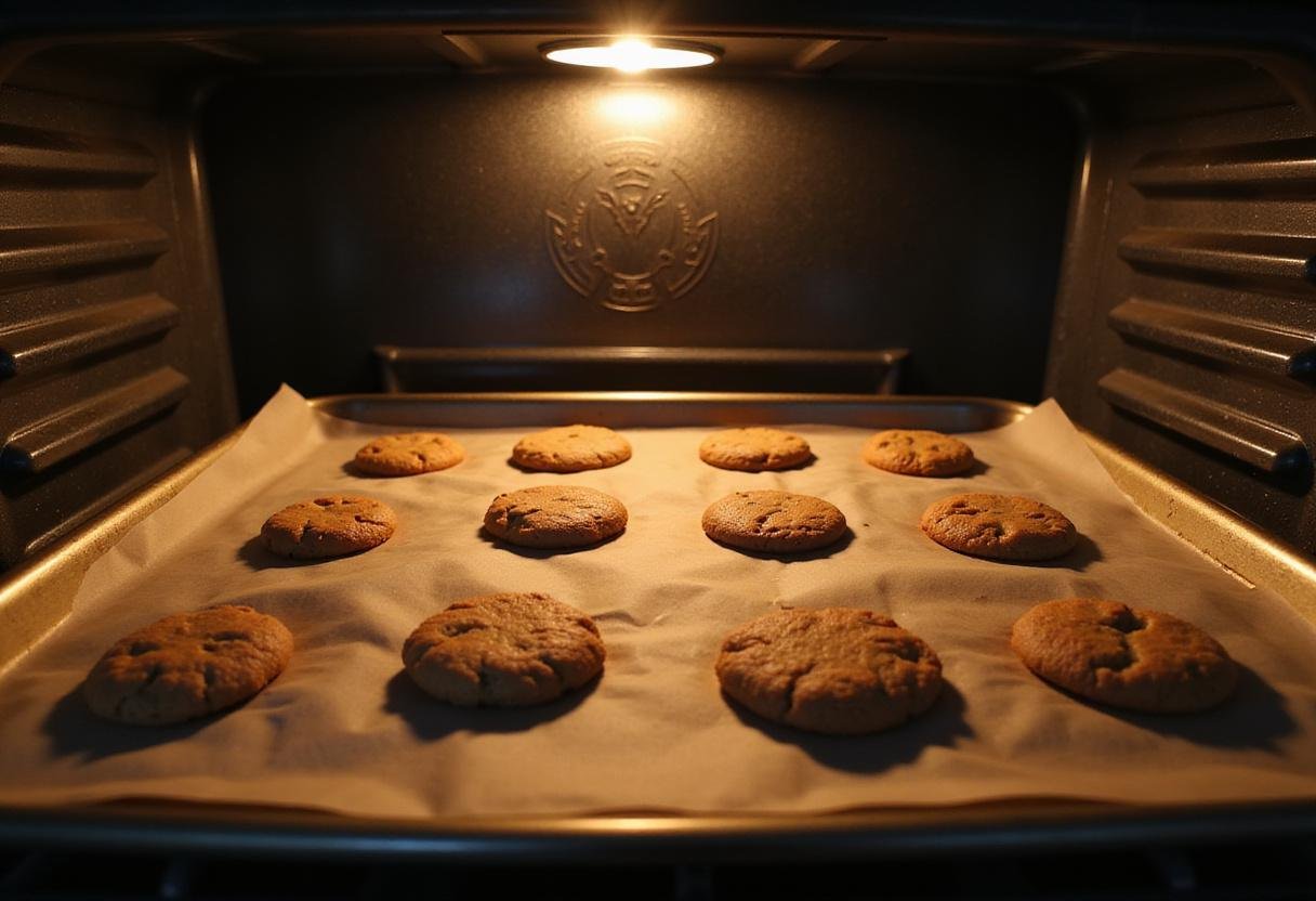Gilmore Girls homemade cookies arranged on baking sheet ready to bake in a warm nostalgic kitchen