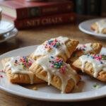 Deliciously decorated Gilmore Girls Pop Tarts served with coffee on a rustic table, capturing the cozy essence of the show.