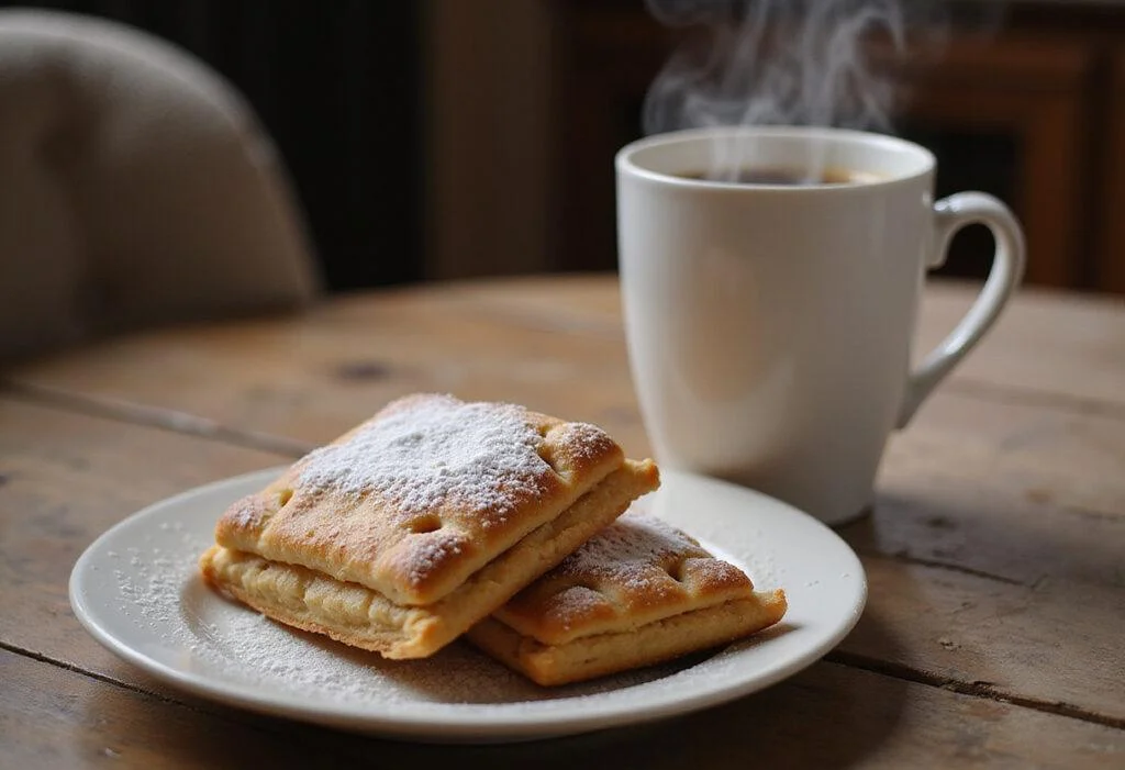 Delicious Gilmore Girls Pop Tarts served with coffee, showcasing a charming and inviting presentation for a delightful breakfast or snack.