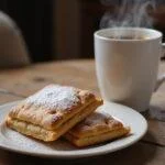 Delicious Gilmore Girls Pop Tarts served with coffee, showcasing a charming and inviting presentation for a delightful breakfast or snack.