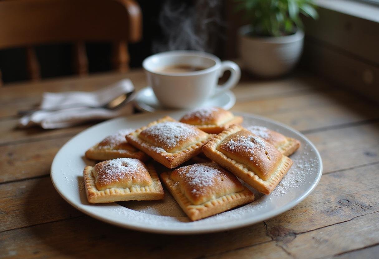 Delicious Gilmore Girls Pop Tarts served with coffee, showcasing a charming and inviting presentation for a delightful breakfast or snack.