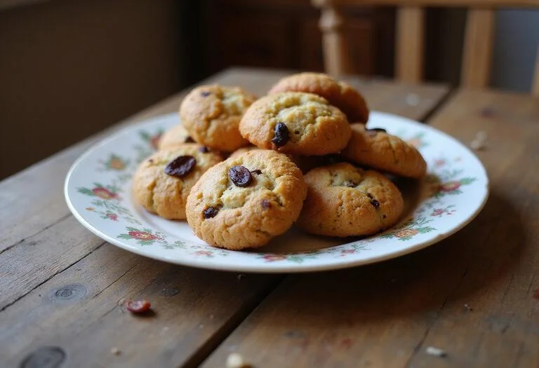 Beautifully baked Harry Potter Rock Cakes on a rustic plate, showcasing their golden-brown appearance and inviting texture.