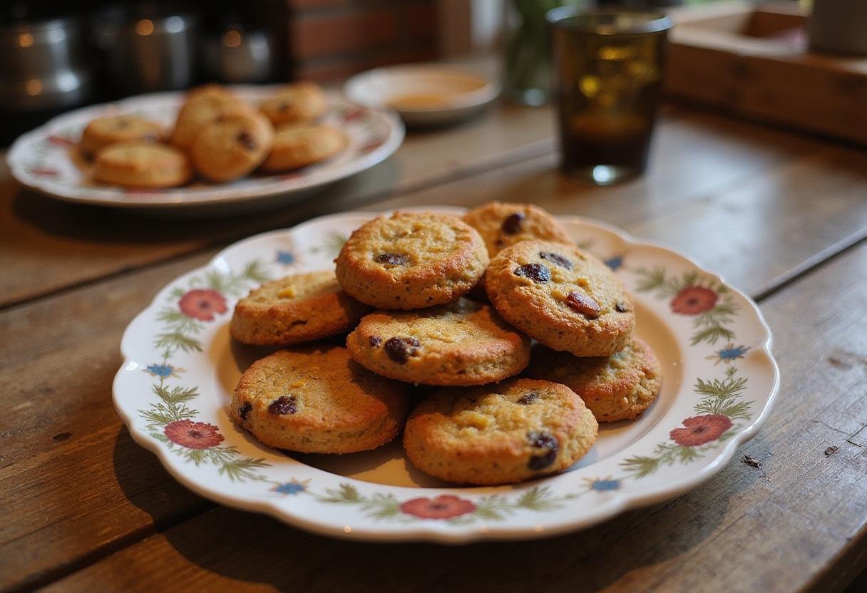 Beautifully baked Harry Potter Rock Cakes on a rustic plate, showcasing their golden-brown appearance and inviting texture.