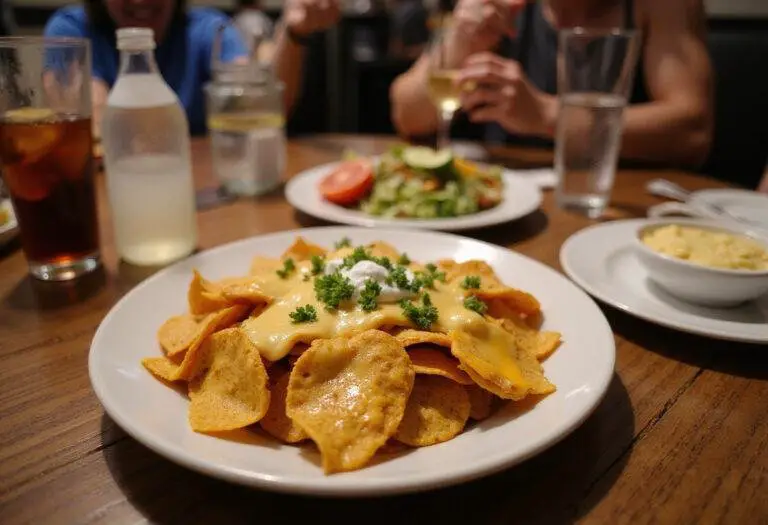 Delicious How I Met Your Mother Nachos with Cheese displayed at a lively gathering, perfect for any party or game night.