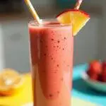 Refreshing Modern Family Fruit Smoothie served in a glass, perfect for family gatherings.