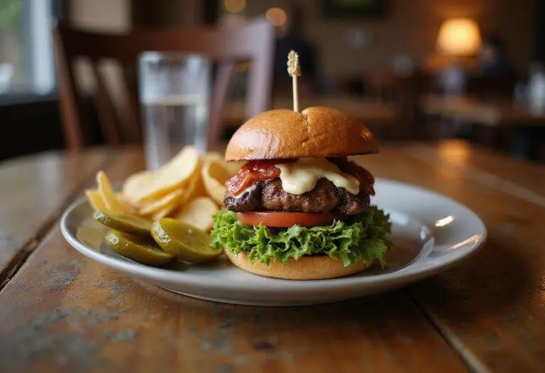 Delicious Narcos Cuban Sandwich served on a plate with pickles and chips, perfect for a hearty meal.