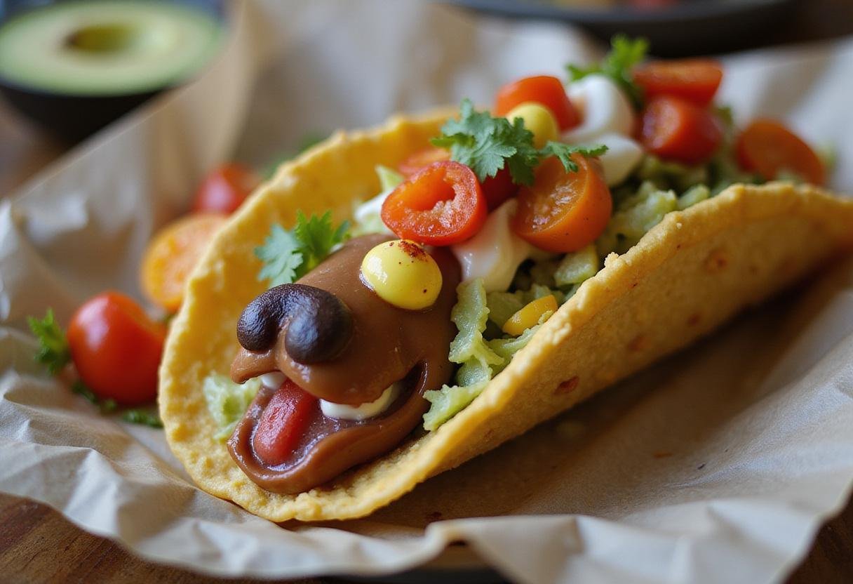 Delicious Scooby Doo Monster Tacos ready to be served with vibrant toppings.