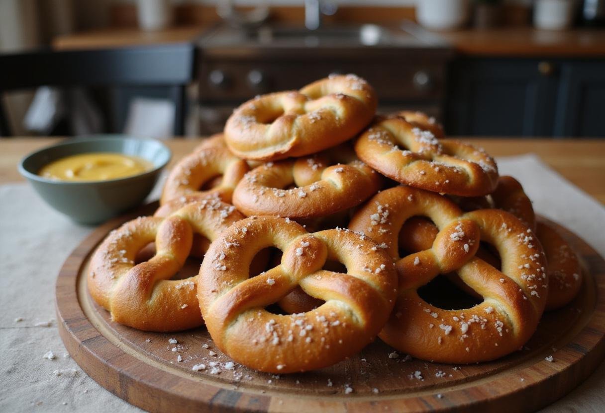 Finished The Office Pretzel Day Pretzels, beautifully displayed and ready to be enjoyed, showcasing their delicious and inviting appearance.