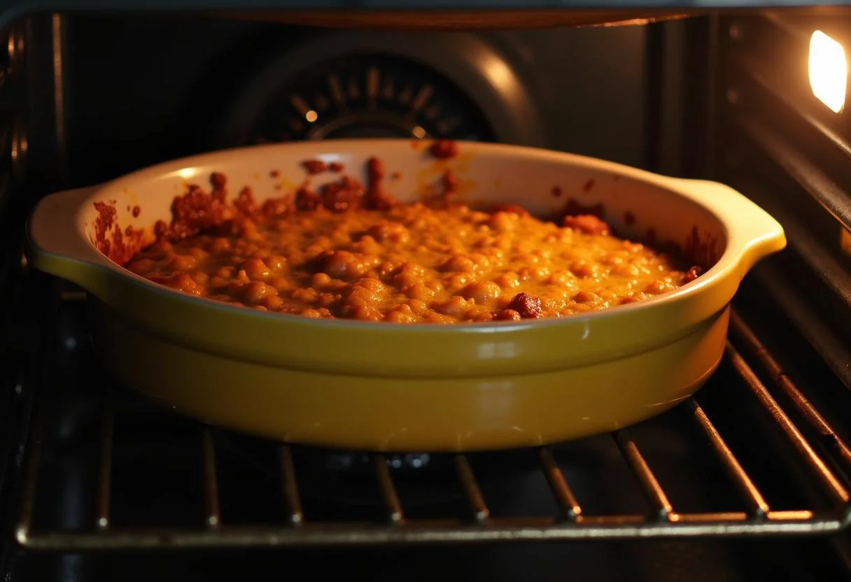 Baking the granola mixture to golden perfection for Charlie and the Chocolate Factory Golden Ticket Granola Bars.