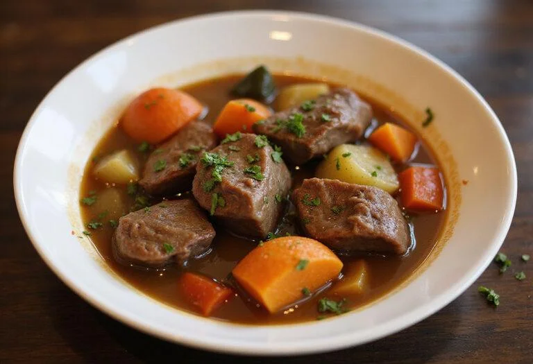 Deliciously prepared Game of Thrones Winterfell Lamb Stew, showcasing tender lamb and vegetables, perfect for fans of the show.