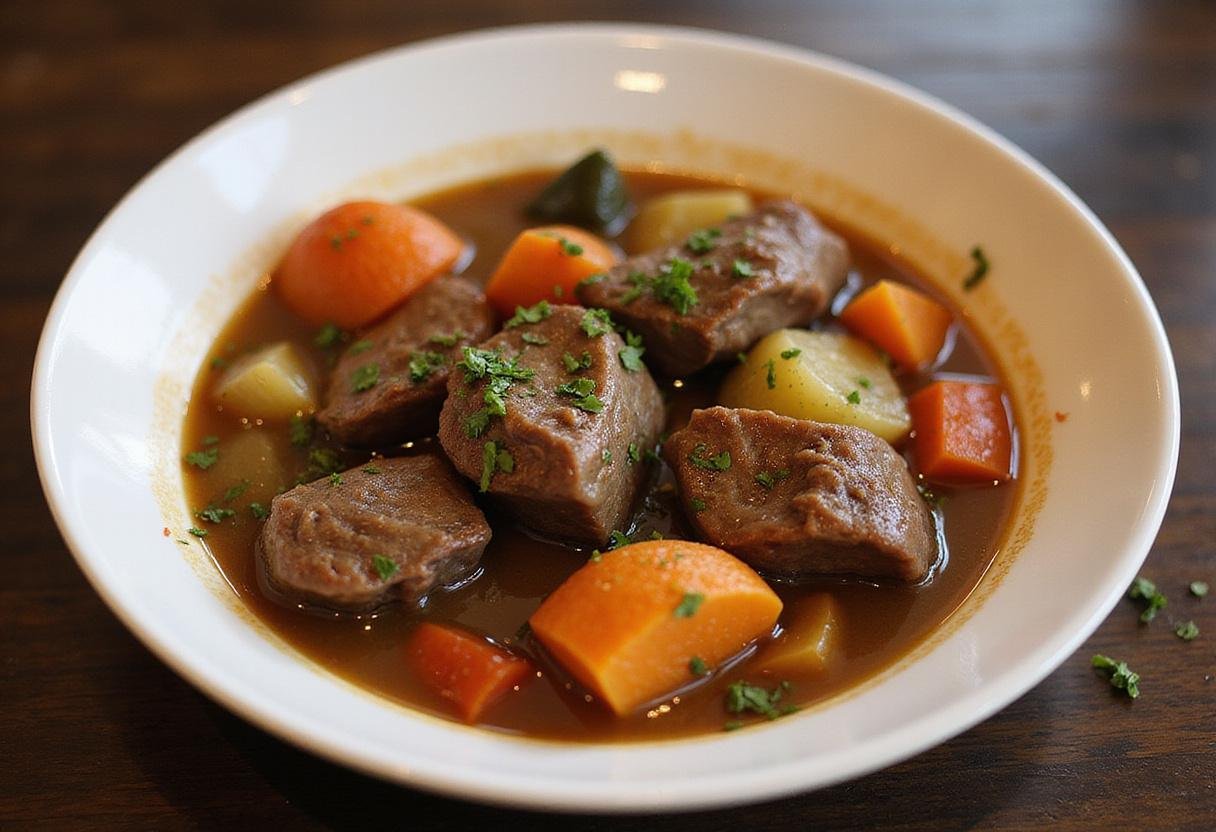 Deliciously prepared Game of Thrones Winterfell Lamb Stew, showcasing tender lamb and vegetables, perfect for fans of the show.