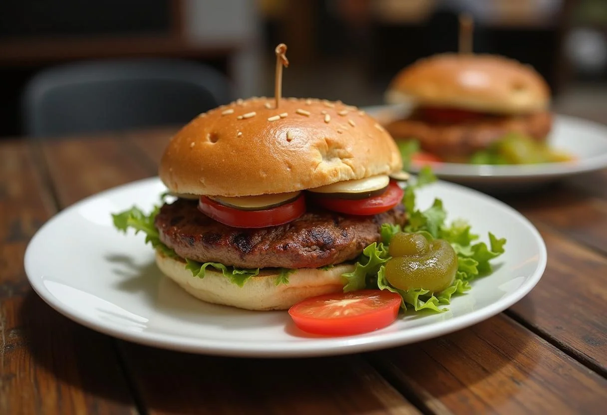 Serving a Gilmore Girls Doose's Market Deli Delight sandwich, beautifully plated with sides, perfect for a cozy meal.