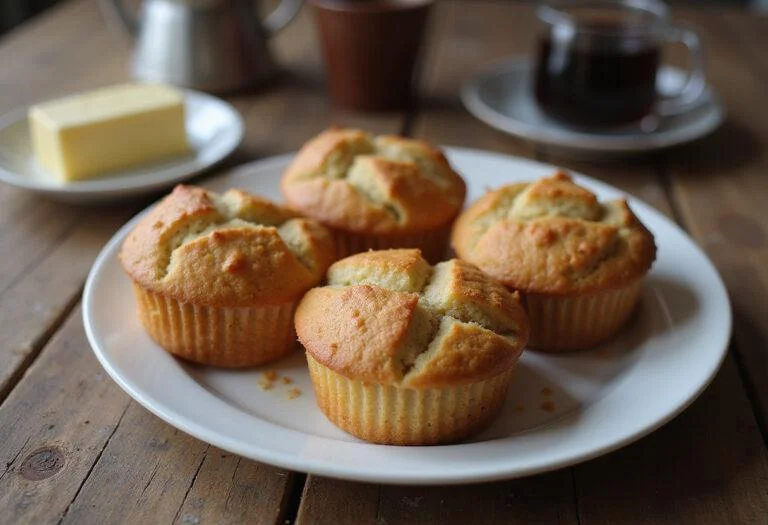 Beautifully arranged Gilmore Girls Stars Hollow Town Meeting Muffins on a wooden table, epitomizing the charm of delightful homemade baked goods.