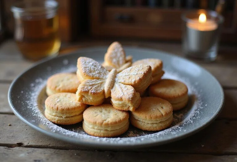 Final presentation of Harry Potter Beauxbatons Butterfly Biscuits in an enchanting setting, ready to be enjoyed.