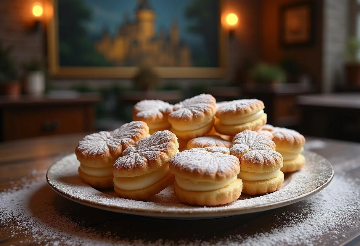 Final presentation of Harry Potter Beauxbatons Butterfly Biscuits in an enchanting setting, ready to be enjoyed.