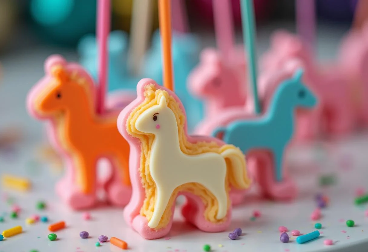 Pouring pudding into Patronus-shaped molds for Harry Potter Charm Pudding, set in a captivating and mystical kitchen setting.