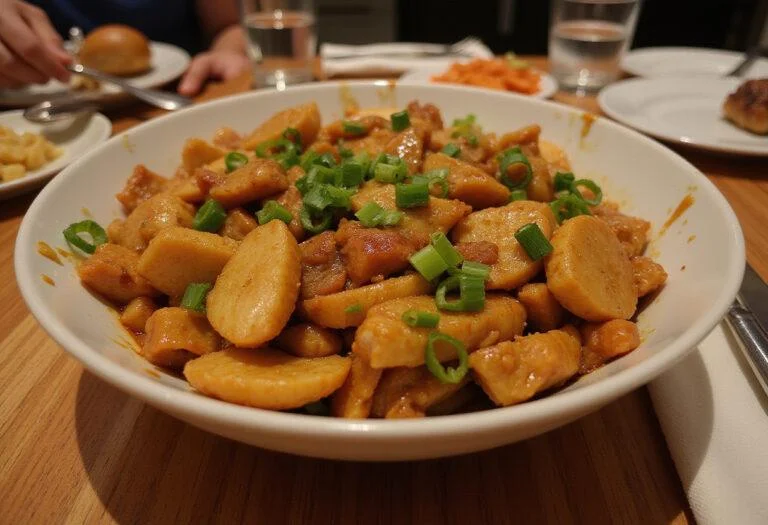 Delicious and vibrant Lilo and Stitch Stitch's Experiment 626 Stir-fry in a bowl, perfectly garnished, ideal for sharing at a fun meal.