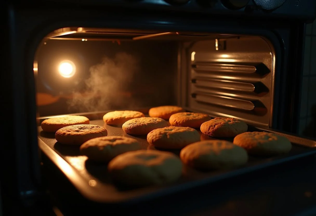 Freshly baked cookies for Marvel The Collector's Curated Cookie Platter, golden and tempting, just out of the oven.
