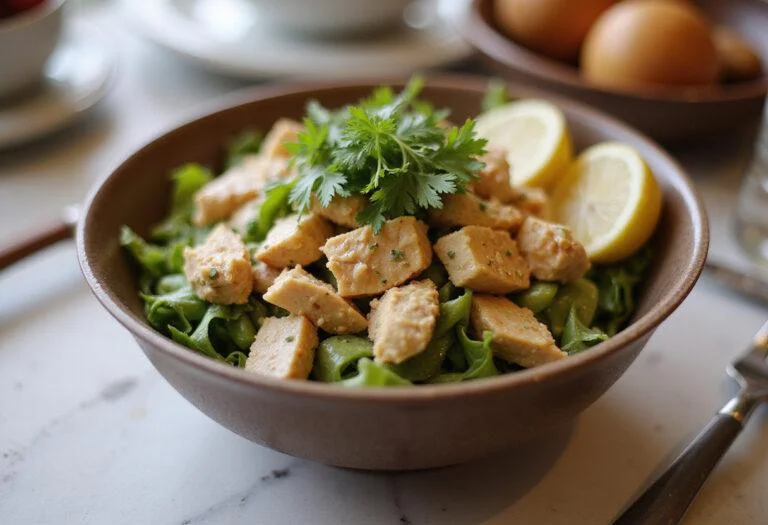 Beautifully presented Modern Family Claire's Control Freak Chicken Salad, a perfect dish for gatherings and healthy meals.