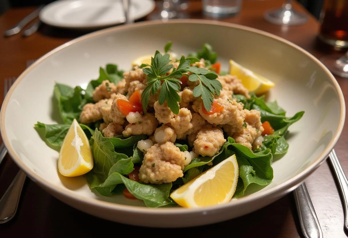Beautifully presented Modern Family Claire's Control Freak Chicken Salad, a perfect dish for gatherings and healthy meals.