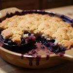 Deliciously baked Shrek Fairy Godmother's Bibbidi-Bobbidi Boo Berry Crumble, ready to serve