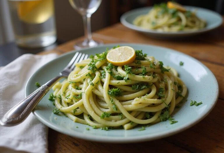 The Matrix Zion's Zesty Zucchini Noodles beautifully plated and ready to enjoy, showcasing vibrant colors and gourmet presentation.