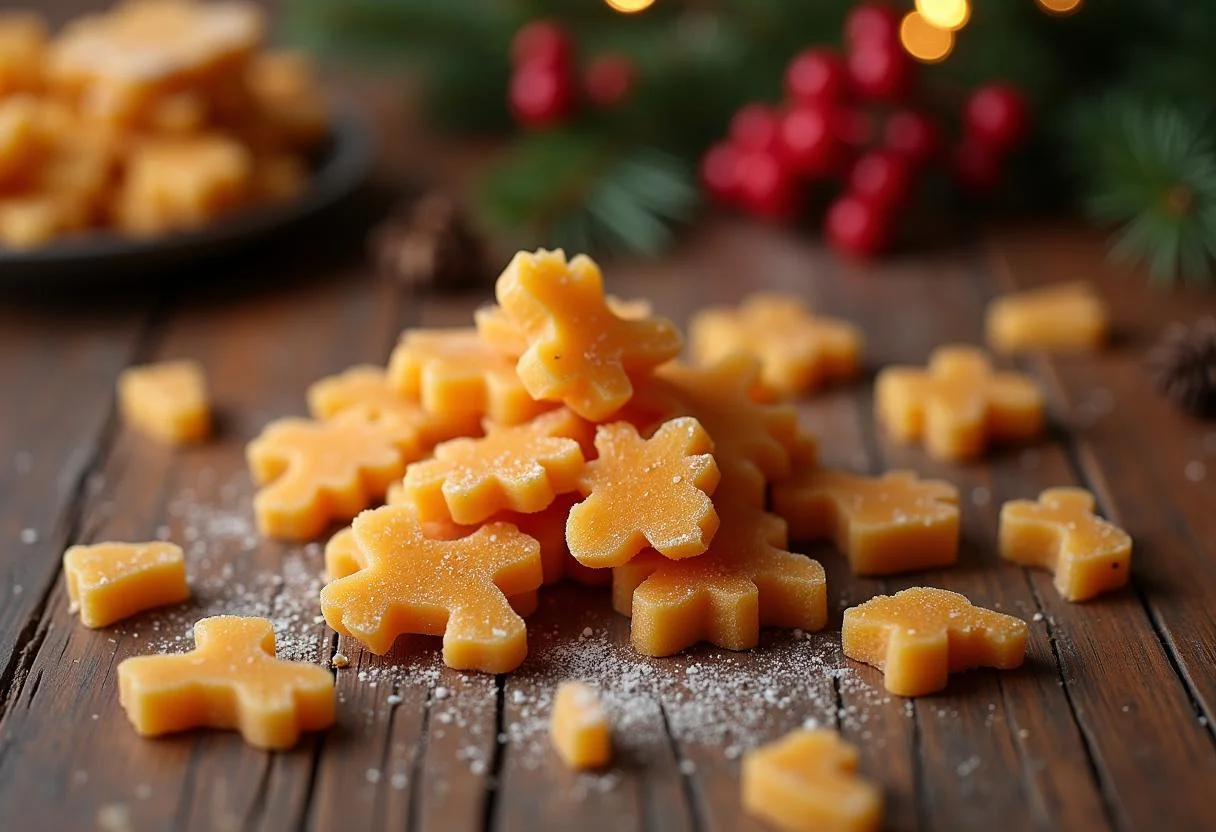 Breaking cooled brittle into pieces for Dwight's Battlestar Galactica Brittle, ready to enjoy during snack time.