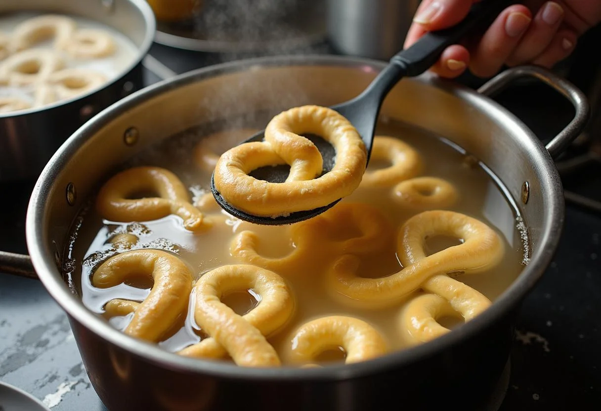 The Office Stanley's Pretzel Day Pretzels - boiling pretzel shapes in saltwater for authentic texture.