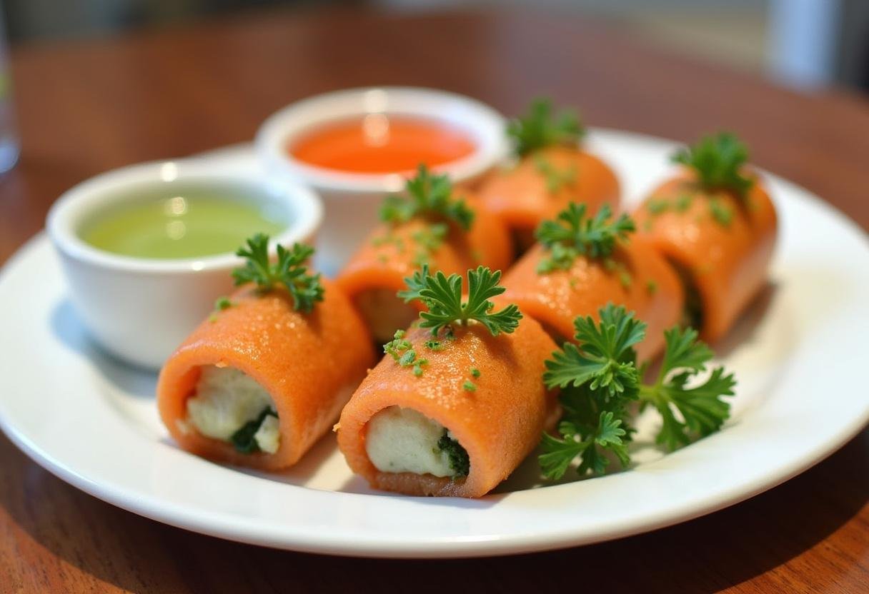 Delicious Toy Story Rex's Roaring Reptile Rolls served on a plate, perfect for a fun and whimsical dining experience.