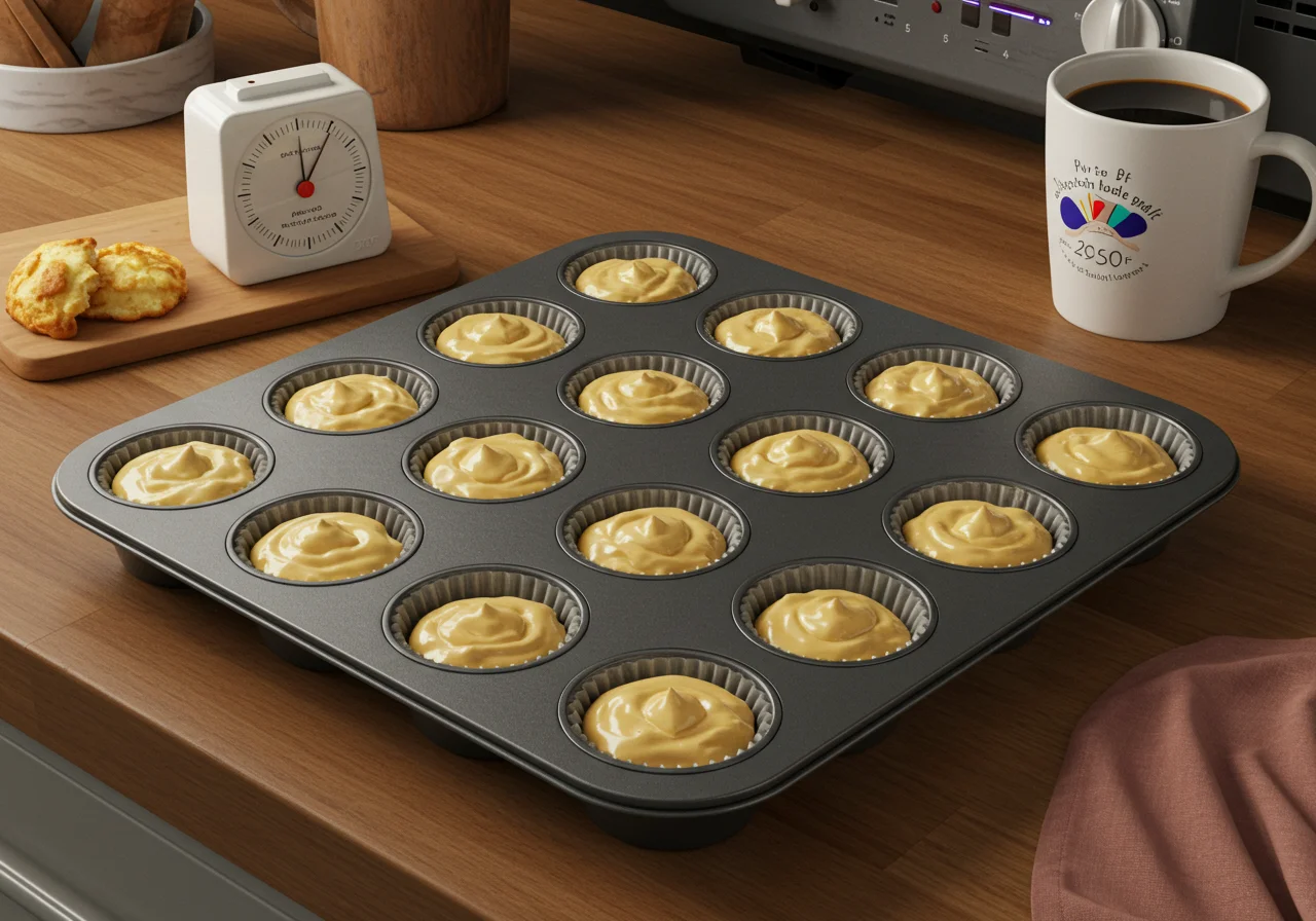Baking Gilmore Girls Stars Hollow Town Meeting Muffins in a cozy kitchen, highlighting the excitement of making delicious homemade treats.