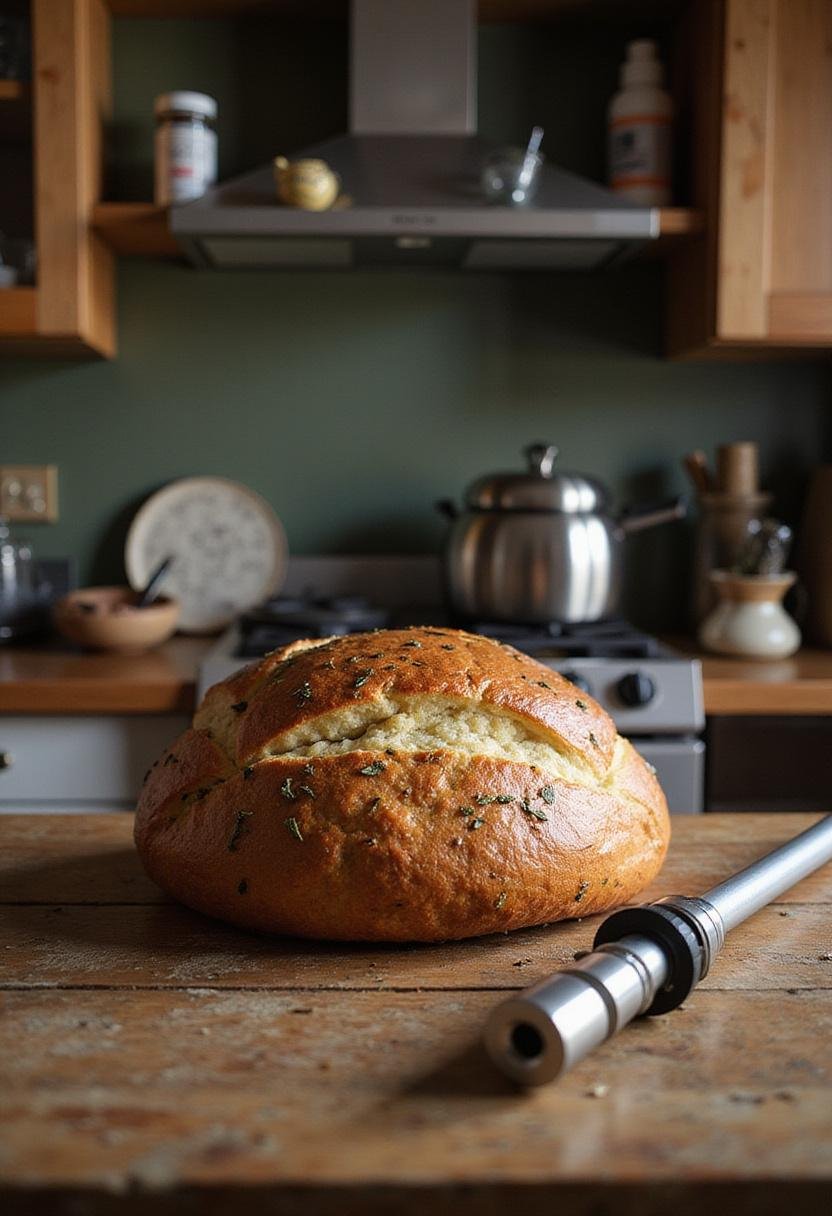 Herb Bread inspired by Obi-Wan Kenobi Hello There High Ground featuring fresh herbs, set in a Star Wars-themed kitchen scene