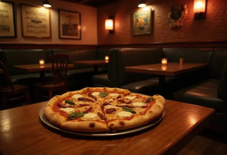Soul's Pizza Planet Pizza - a New York style pizza in a jazz club setting inspired by the movie Soul