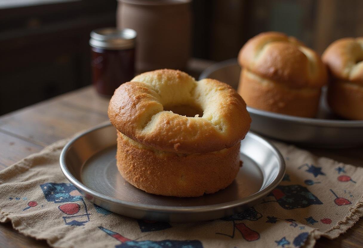 Rey's Portion Bread in a Star Wars-themed kitchen, showcasing fluffy mug bread baked golden brown, inspired by Star Wars recipes and Rey's food.