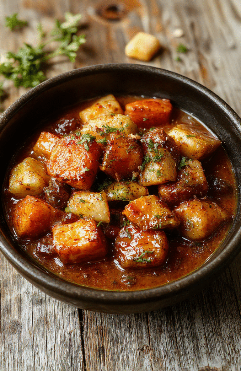 A rustic bowl filled with colorful roasted root vegetables including carrots, parsnips, and beets, garnished with fresh herbs, set on a wooden table with scattered vegetable scraps, highlighting textures and vibrant earthy tones.