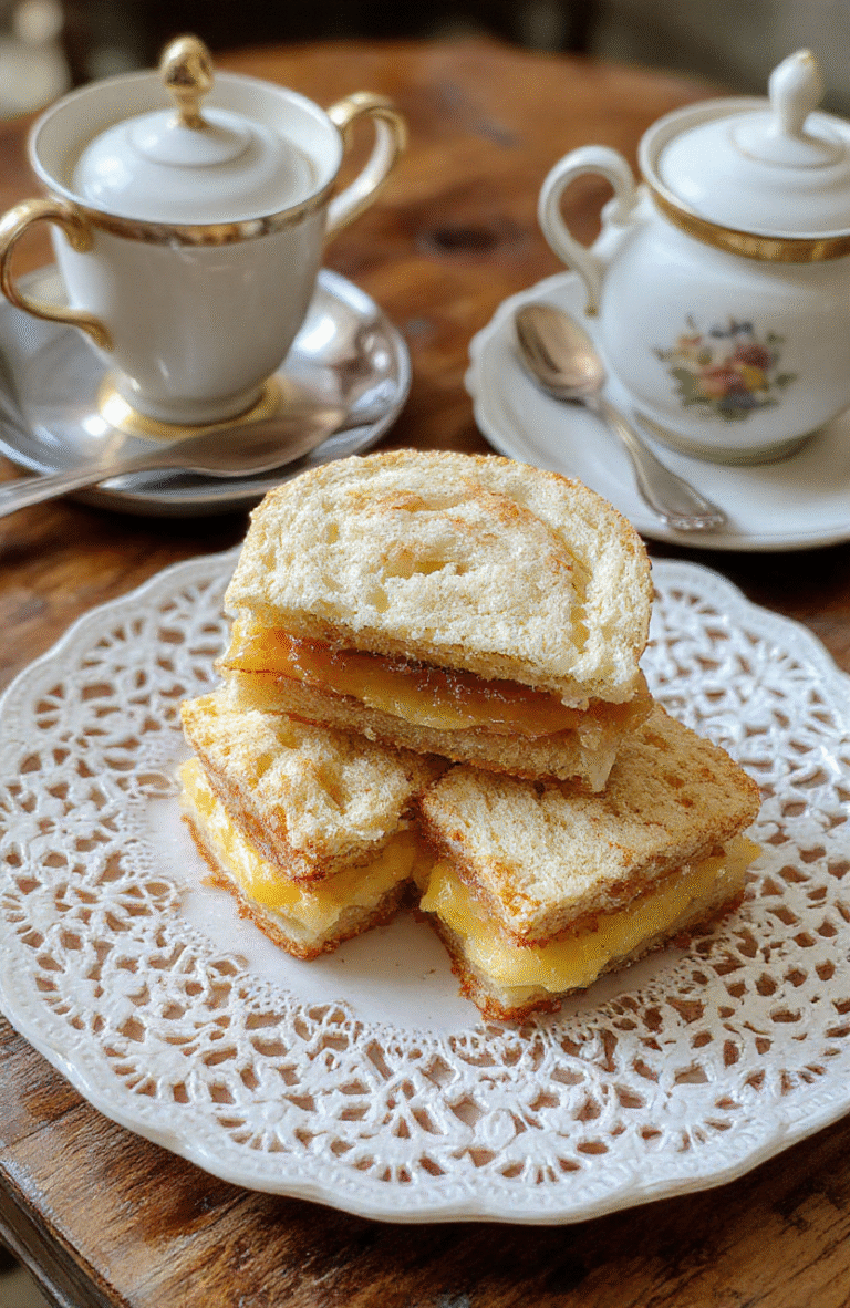 A tiered platter featuring delicate Victorian style tea sandwiches with varying colors and fillings, garnished with fresh herbs and lemon slices, set on an ornate vintage tray with lace doilies, soft natural lighting highlighting textures and freshness.