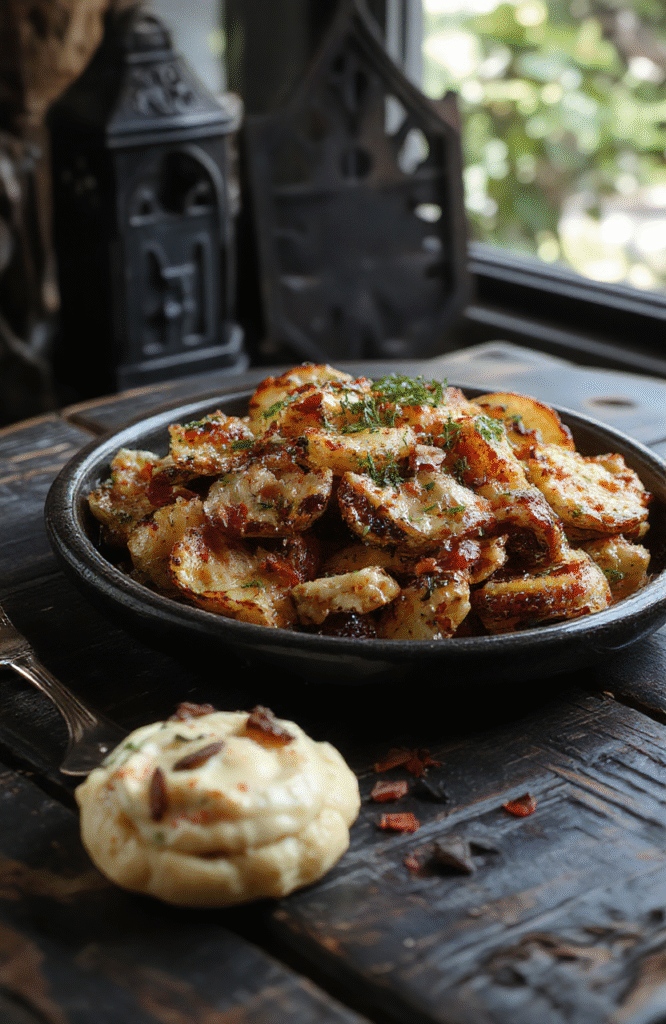 Colorful hand-shaped cookies resembling disembodied human hands with detailed icing veins and nails, presented on gothic-style black platter with dark background, featuring eerie lighting and a spooky atmosphere.