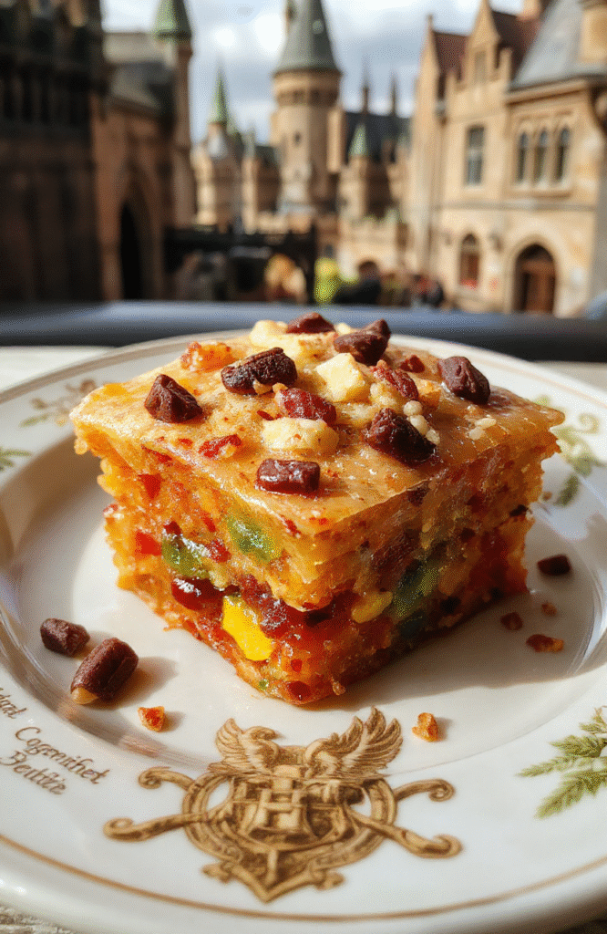 Colorful assortment of Bertie Bott’s Jelly Beans arranged on a vintage Hogwarts-themed plate, vibrant hues of reds, yellows, greens, and blues with a glossy, gelatinous texture, styled with a mystical magic wand and potion bottle in the background, soft lighting highlighting the shiny surface and whimsical appeal