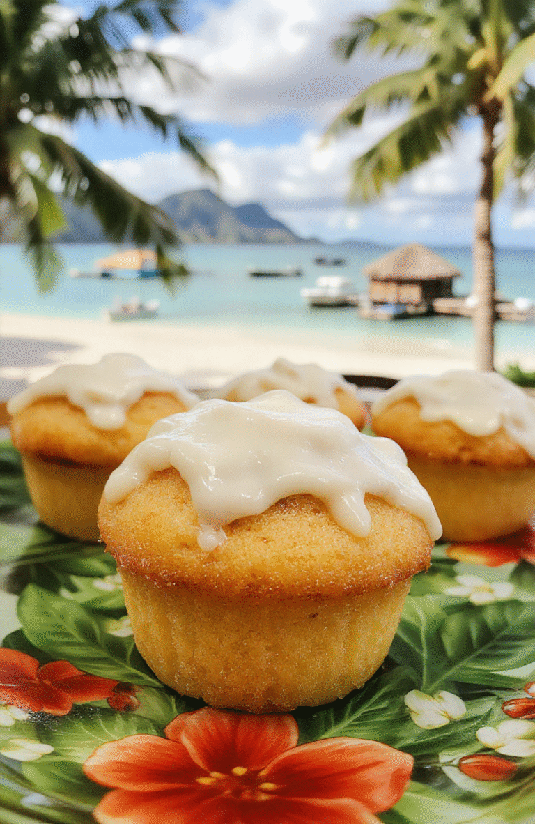 Colorful Moana Coconut Icing Cupcakes with fluffy white coconut-flavored frosting topped with toasted coconut flakes, arranged neatly on a vibrant tropical-themed plate, set against a bright background with subtle ocean-inspired accents, textures of soft cake and crunchy coconut create an inviting tropical vibe.