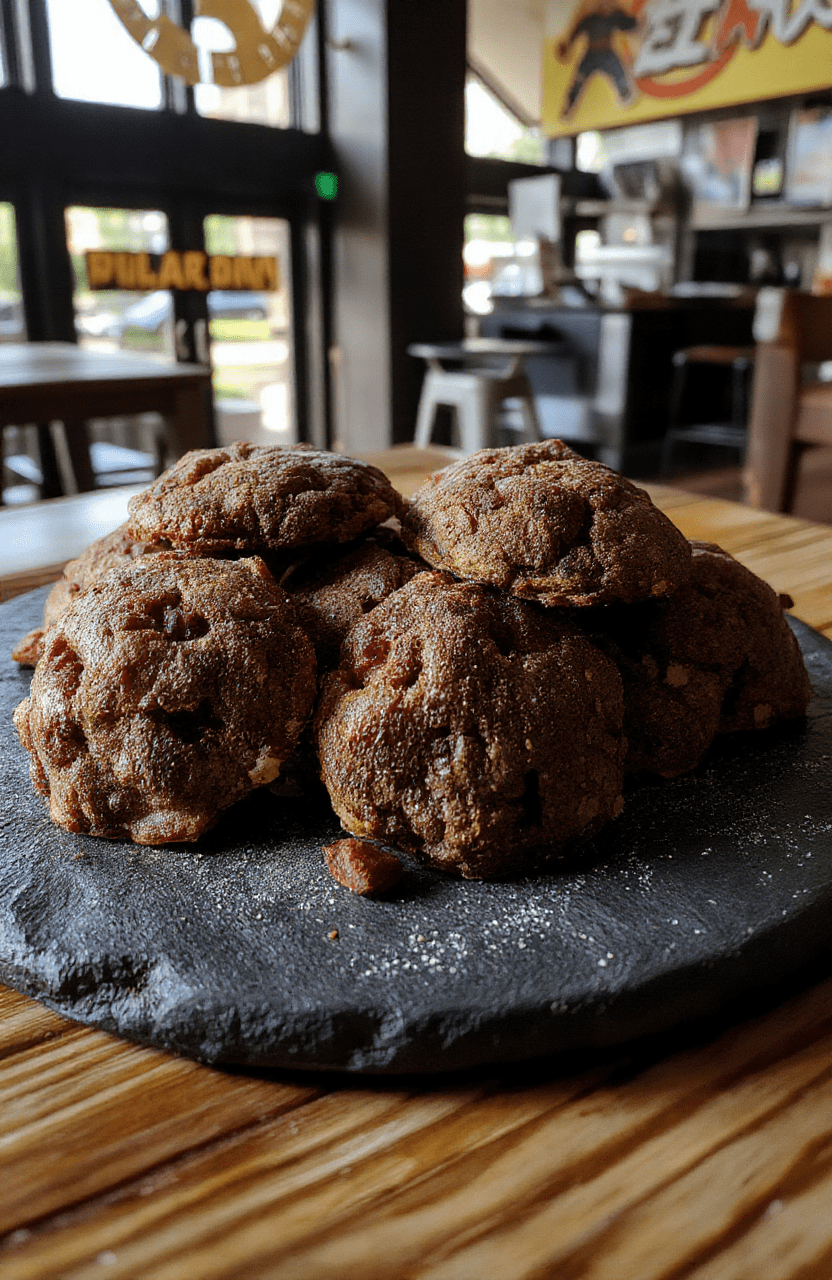 Colorful Naruto Ninja Star Cookies arranged on a dark slate plate with intricate ninja star designs, decorated with vibrant icing, sprinkles, and edible glitter. The background is a subtle blurred wooden table, emphasizing the detailed textures and bright colors of the cookies, styled to resemble ninja weapons.
