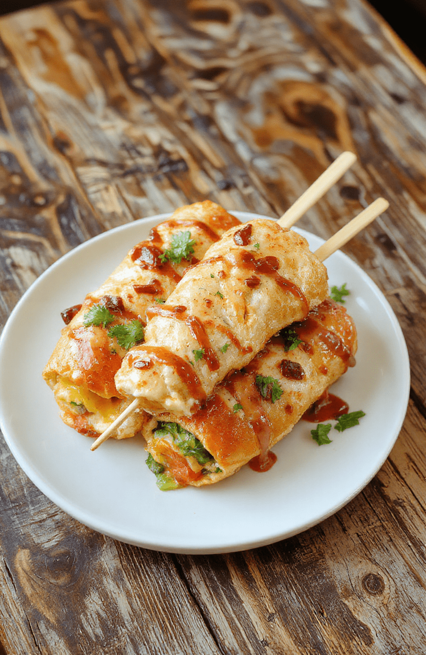 Colorful Scooby Doo themed giant hoagie sandwich skewers arranged on a rustic wooden plate with vibrant fresh vegetables and deli meats, styled in a playful and cartoon-inspired manner